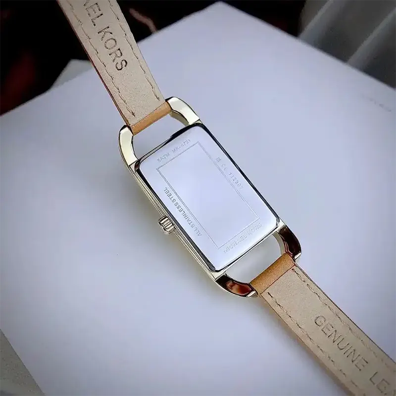 Michael Kors Mini Empire Gold-tone Leather Ladies Watch- MK4721